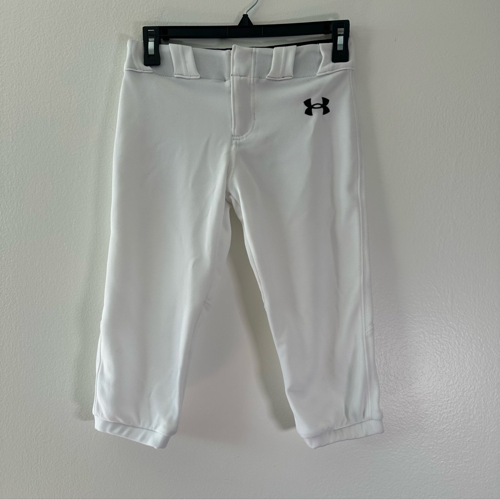 Under Armour Youth Baseball Pants White YS Loose Fit Athletic Boys
